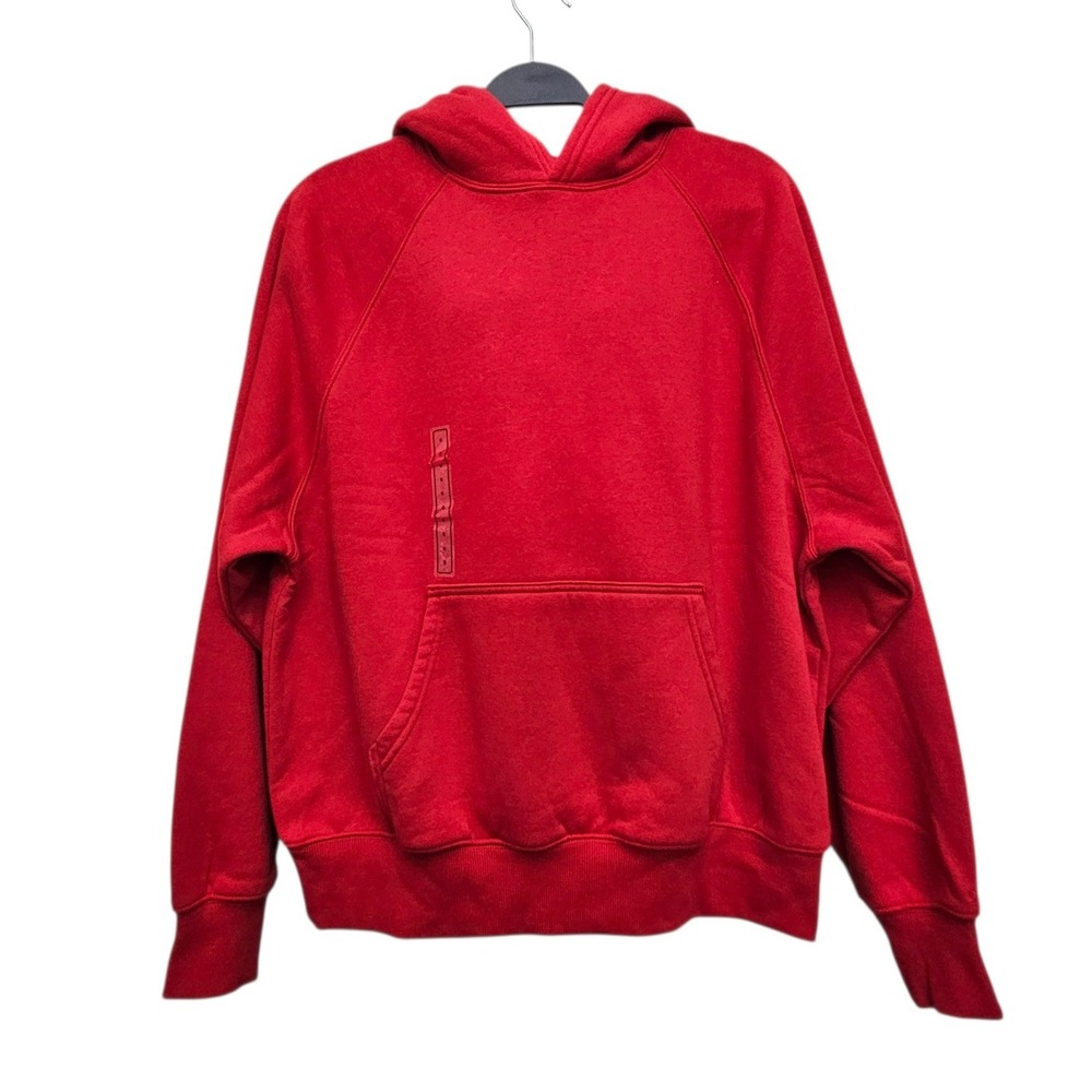 DSG Classic Fleece Hoodie Womens S Heavy Red Pullover Sporty Athleisure Cozy